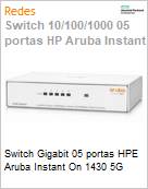 Switch Gigabit 05 portas HPE Aruba Instant On 1430 5G (Figura somente ilustrativa, no representa o produto real)