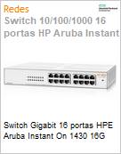 Switch Gigabit 16 portas HPE Aruba Instant On 1430 16G  (Figura somente ilustrativa, no representa o produto real)