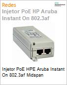 Injetor PoE HPE Aruba Instant On 802.3af Midspan (Figura somente ilustrativa, no representa o produto real)