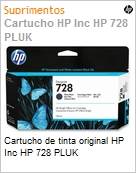 Cartucho de tinta original HP 728 PLUK  (Figura somente ilustrativa, no representa o produto real)