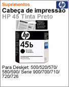 51645UL - Cartucho de tinta original HP 45b Preto para DeskJet 7xx 8xx 9xx 1000 1100 1120 1220 1600 6122 6127 9300 Offcejet gxx kxx rxx txx 1150 1170 1175 Photosmart p1000 p11xx 12xx 1315