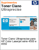 C4192A - Cartucho de toner original HP Ciano Ultraprecise para Color LaserJet 4500 e 4550