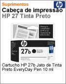 C8727BL - Cartucho de tinta original HP 27b Preto 10ml para DeskJet 3320 3420 3425 3520 3550 3620 3650 3651 3740 3745 3747 3843 3845 3847 PSC 1311 1315 Offcejet 4315 5605 5610