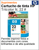 C9352AL - Cartucho de tinta original HP Tricolor N. 22 #