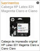 Cabea de impresso original HP Latex 831 Magenta Claro e Ciano Claro  (Figura somente ilustrativa, no representa o produto real)