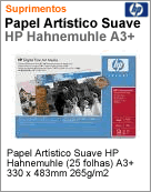 Q8728A - Papel Artstico Suave HP Hahnemuhle (25 folhas) A3+ 330 x 483mm 265g/m2