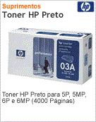 C3903A - Cartucho de toner original HP Preto para 5P 5MP 6P e 6MP (4000 pginas)