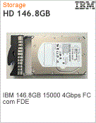 18144400-20A-MES - Unidade de Disco Rgido (HD) 146GB IBM 15.000 rpm 4 GBps FC com FDE