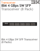 24982408 - Transceiver (Transceptor) Conversor de Mdia IBM 4 GBps SW SFP Transceiver (8 Pack)