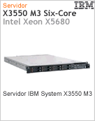 7944N2U - Servidor System x IBM x3550 M3 Intel Xeon Six-Core X5680 (3.33GHz)