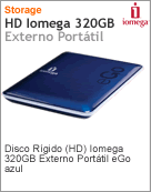 34892 - Unidade de Disco Rgido (HD) Externo 320GB Lenovo EMC Iomega Porttil eGo Azul