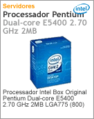 BX80571E5400 - Processador Box Original Intel Pentium Dual-Core E5400 2.70 GHz 2MB LGA775 (800)