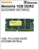 01GN66KFS58 - Memria Itaucom 1GB DDR2 SODIMM 667MHz