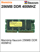 256N4003U56 - Memria Itaucom 256MB DDR 400MHz