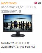 Monitor 21,5 LED LG 22BN550Y.-B IPS Full HD  (Figura somente ilustrativa, no representa o produto real)