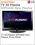 50PG60D - Televiso 50" Plasma LG 50PG60D New Plasma Preto Piano
