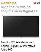 Monitor 75 tela de toque Lousa Digital LG Interativa Ultra HD  (Figura somente ilustrativa, não representa o produto real)