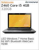 0913PSP - Notebook IdeaPad Lenovo Z460 Intel Core i5-480M (2.66GHz) 4GB 320GB DVD-RW 14