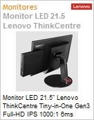Monitor 21,5 LED Lenovo ThinkVision Tiny-in-One Gen3 Full HD IPS 1000:1 6ms DisplayPort 3 Anos On-Site (Figura somente ilustrativa, no representa o produto real)