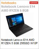 Notebook Lenovo ThinkPad E14 AMD Ryzen 5 8GB 256GB SSD Windows 10 Pro (Figura somente ilustrativa, no representa o produto real)