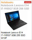 Notebook Lenovo ThinkPad E14 Intel Core i7-1165G7 8GB 256 SSD Windows 10 Pro (Figura somente ilustrativa, no representa o produto real)