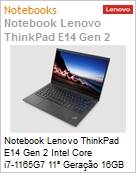 Notebook Lenovo ThinkPad E14 Gen2 Intel Core i7-1165G7 11 Gerao 16GB 512GB SSD M.2 14 Full HD Windows 10 Pro 64 Bits HDMI Wi-Fi Bluetooth FingerPrint 1 Ano (Figura somente ilustrativa, no representa o produto real)