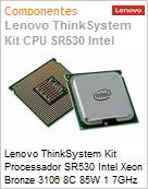 Processador Lenovo ThinkSystem Intel Xeon Bronze 3106 8C 1.7GHz para Sr530 7X08100Hbr (Figura somente ilustrativa, no representa o produto real)