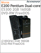 7848-C7P - Desktop-PC Lenovo 3000 E200 Intel Pentium Dual-Core E5300 (2.60GHz) 2GB 160GB DVD-RW FreeDOS