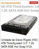 Unidade de Disco Rgido (HD) 4TB Lenovo ThinkSystem 3.5 7.2K SATA 6GB Hot Swap 512n HDD  (Figura somente ilustrativa, no representa o produto real)