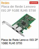 Placa de Rede Lenovo ISG 2P 1GBE RJ45 ST50  (Figura somente ilustrativa, no representa o produto real)