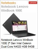Notebook Lenovo WinBook 100E 2 Gen Intel Celeron Dual-Core N4020 4GB 64GB eMMC 11.6 HD Windows 10 Pro + DPK Academic 1 Ano Balco (Figura somente ilustrativa, no representa o produto real)