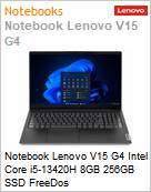Notebook Lenovo V15 G4 Intel Core i5-13420H 8GB 256GB SSD FreeDos  (Figura somente ilustrativa, no representa o produto real)