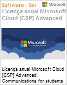 Licena anual Cloud [CSP NCE] Microsoft Advanced Communications for students Academic [Educacional]  (Figura somente ilustrativa, no representa o produto real)