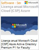 Licena anual Cloud [CSP NCE] Microsoft Azure Active Directory Premium P1 for Faculty Academic [Educacional]  (Figura somente ilustrativa, no representa o produto real)