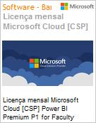 Licena mensal Cloud [CSP NCE] Microsoft Power BI Premium P1 for Faculty Academic [Educacional]  (Figura somente ilustrativa, no representa o produto real)