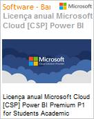 Licena anual Cloud [CSP NCE] Microsoft Power BI Premium P1 for Students Academic [Educacional]  (Figura somente ilustrativa, no representa o produto real)