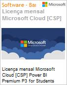 Licena mensal Cloud [CSP NCE] Microsoft Power BI Premium P3 for Students Academic [Educacional]  (Figura somente ilustrativa, no representa o produto real)