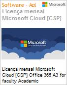 Licena mensal Cloud [CSP NCE] Microsoft Office 365 A3 for faculty Academic [Educacional]  (Figura somente ilustrativa, no representa o produto real)