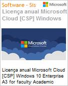 Licena anual Cloud [CSP NCE] Microsoft Windows 10 Enterprise A3 for faculty Academic [Educacional]  (Figura somente ilustrativa, no representa o produto real)