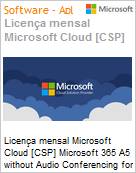 Licena mensal Cloud [CSP NCE] Microsoft 365 A5 without Audio Conferencing for students Academic [Educacional]  (Figura somente ilustrativa, no representa o produto real)
