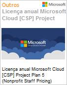 Licena anual Cloud [CSP NCE] Microsoft Project Plan 5 (Nonprofit Staff Pricing)  (Figura somente ilustrativa, no representa o produto real)