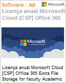 Licena anual Cloud [CSP NCE] Microsoft Office 365 Extra File Storage for faculty Academic [Educacional]  (Figura somente ilustrativa, no representa o produto real)