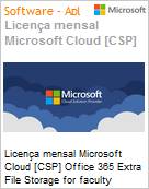 Licena mensal Cloud [CSP NCE] Microsoft Office 365 Extra File Storage for faculty Academic [Educacional]  (Figura somente ilustrativa, no representa o produto real)