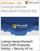 Licena mensal Cloud [CSP NCE] Microsoft Enterprise Mobility + Security A3 for Faculty Academic [Educacional]  (Figura somente ilustrativa, no representa o produto real)