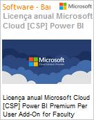 Licena anual Cloud [CSP NCE] Microsoft Power BI Premium Per User Add-On for Faculty Academic [Educacional]  (Figura somente ilustrativa, no representa o produto real)