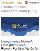 Licena mensal Cloud [CSP NCE] Microsoft Power BI Premium Per User Add-On for Faculty Academic [Educacional]  (Figura somente ilustrativa, no representa o produto real)