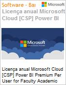 Licena anual Cloud [CSP NCE] Microsoft Power BI Premium Per User for Faculty Academic [Educacional]  (Figura somente ilustrativa, no representa o produto real)