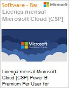 Licena mensal Cloud [CSP NCE] Microsoft Power BI Premium Per User for Students Academic [Educacional]  (Figura somente ilustrativa, no representa o produto real)