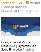 Licena mensal Cloud [CSP NCE] Microsoft Dynamics 365 Sales Enterprise Attach to Qualifying Dynamics 365 Base Offer for Faculty Academic [Educacional] (Figura somente ilustrativa, no representa o produto real)