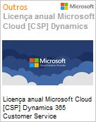 Licena mensal Cloud [CSP NCE] Microsoft Dynamics 365 Customer Service Professional Attach to Qualifying Dynamics 365 Base Offer (Nonprofit Staff Pricing) (Figura somente ilustrativa, no representa o produto real)